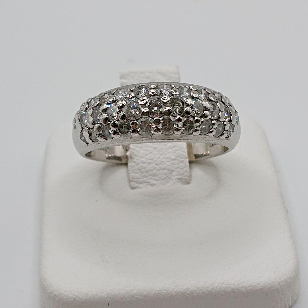 リリコ様1カラット パヴェリング 天然ダイヤモンドリング アンティークPt900