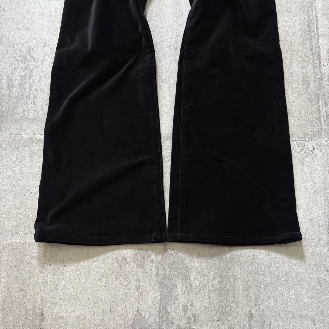 パンツ 00s velours flare pants y2k archive punk