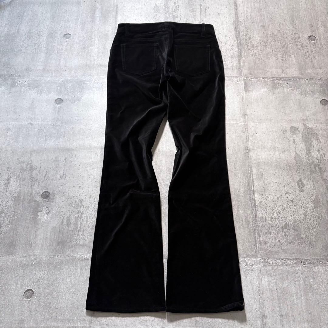 パンツ 00s velours flare pants y2k archive punk