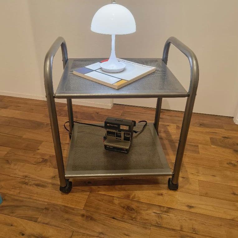 モダン　スチールキャスターワゴン ヴィンテージ 北欧 インダストリアル