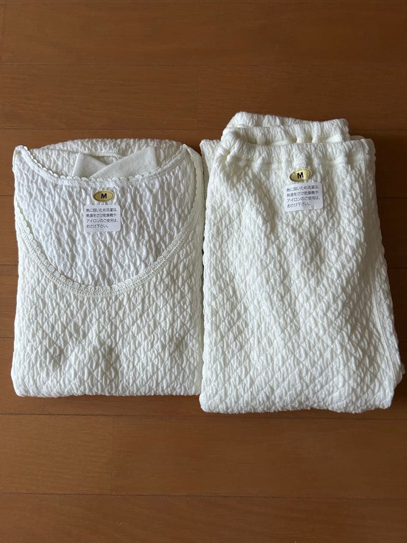 ひだまり　健康肌着 レディース　8分袖インナー　スラックス下　M