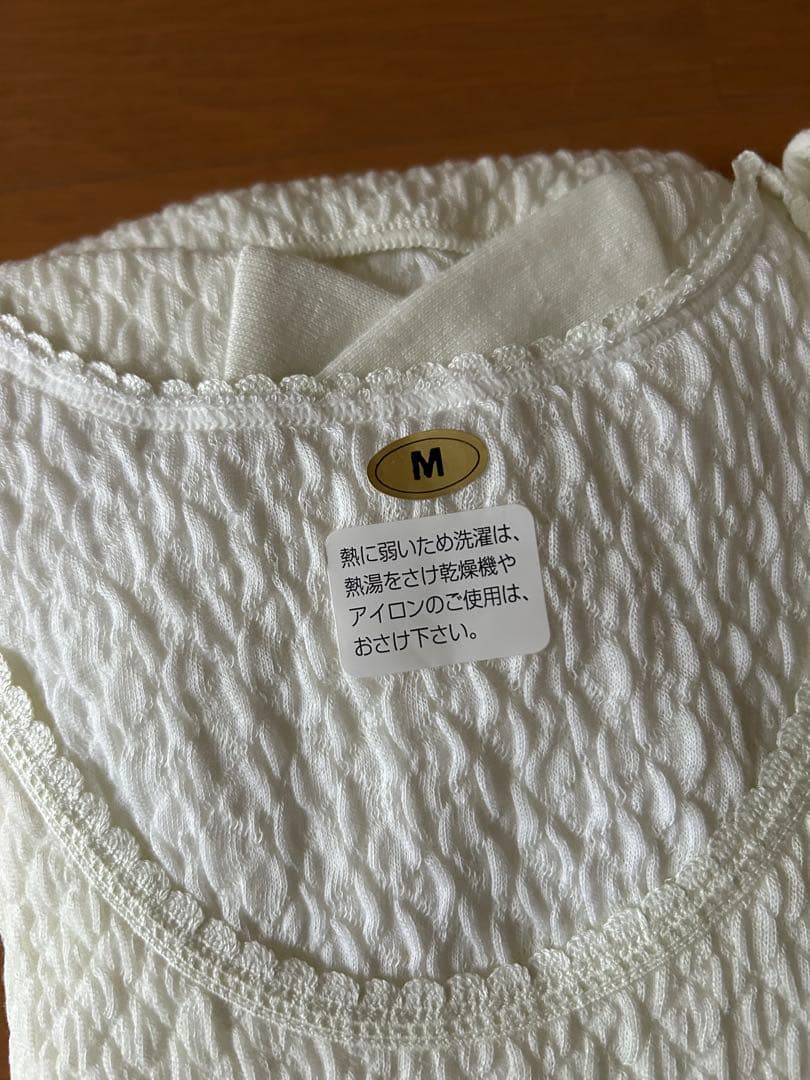 ひだまり　健康肌着 レディース　8分袖インナー　スラックス下　M