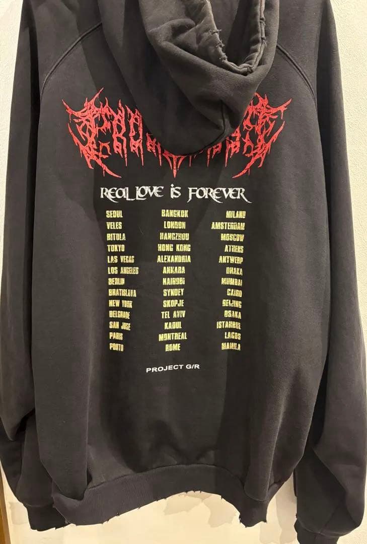 PROJECT G/R ブラック パーカー