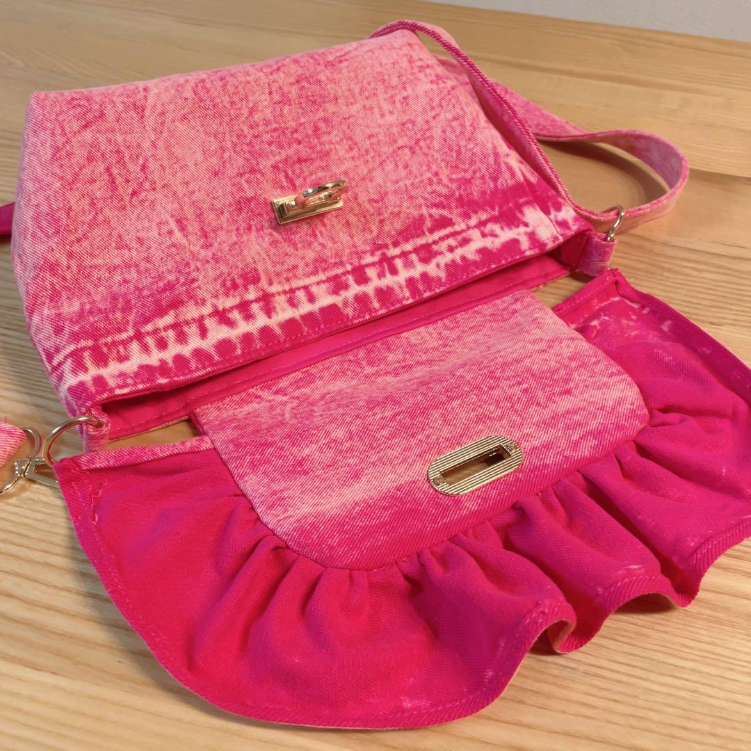 デニム リメイク ピンク セット