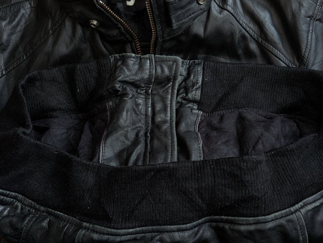 Schott レザージャケット カウハイド USA製 XL ブラック ショット