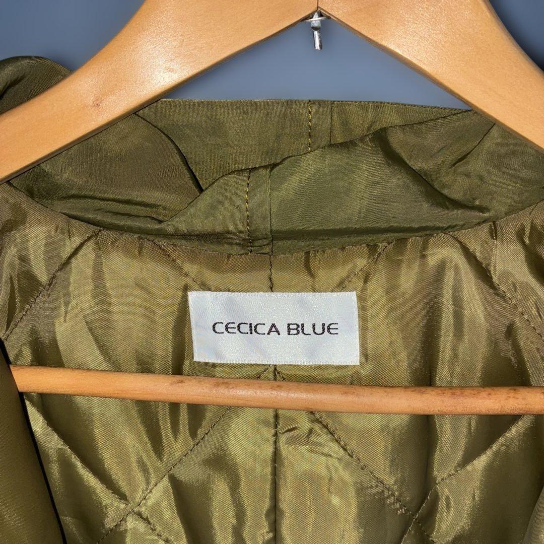 レディース　パーカーモッズコート　セシカブルー