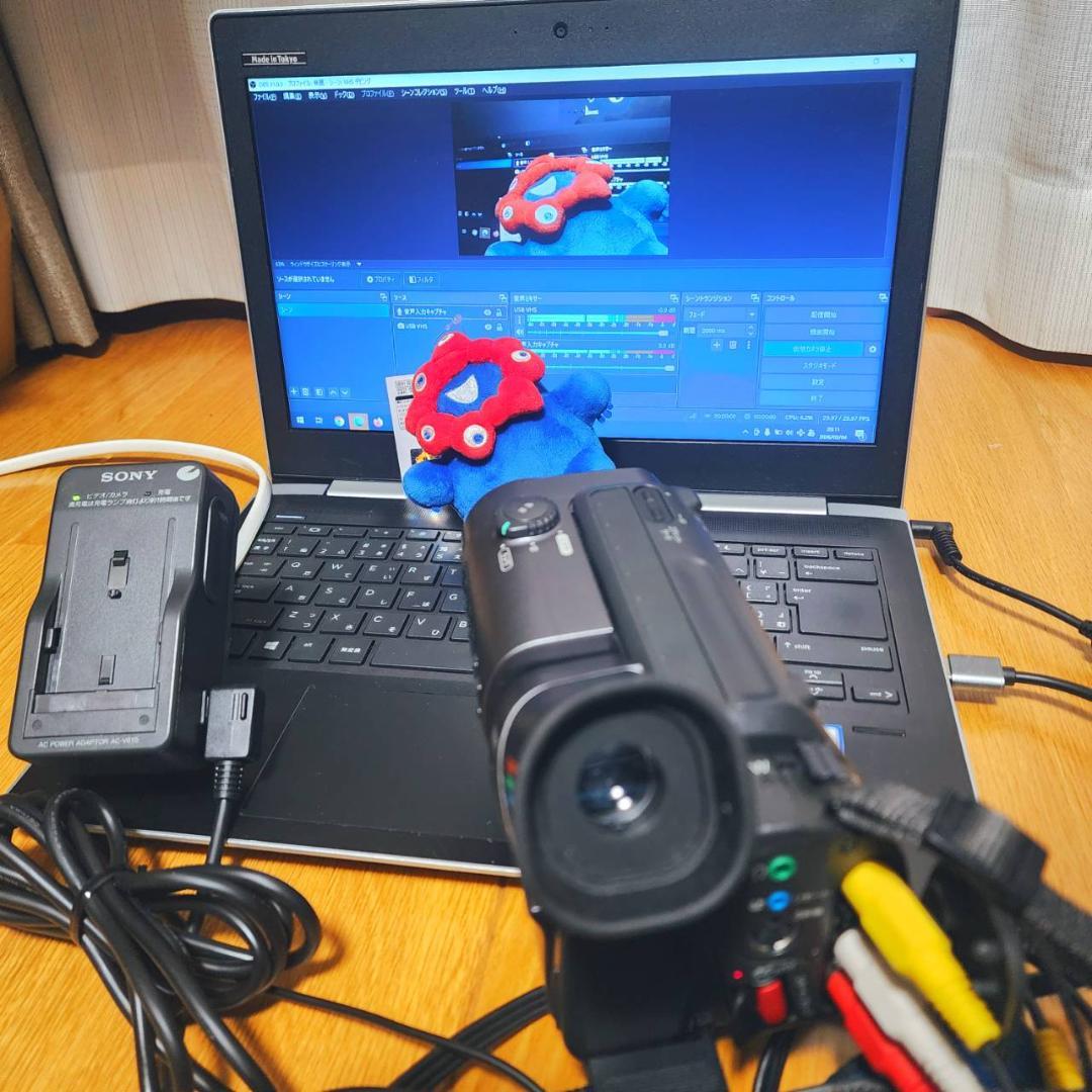 【動作確認済】 SONY Hi8 高画質 ビデオカメラ CCD-TR3 セット