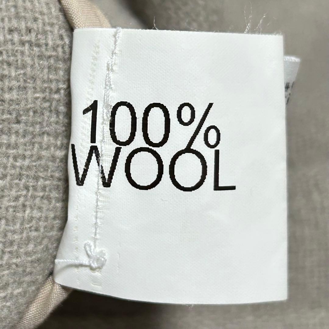 オールドイングランド　ヘリンボーンダッフルコート　くすみグリーン　レディース