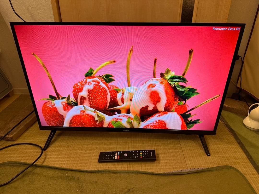 KONKA チューナーレステレビ 32型 2022年製　映り綺麗　超極美品！