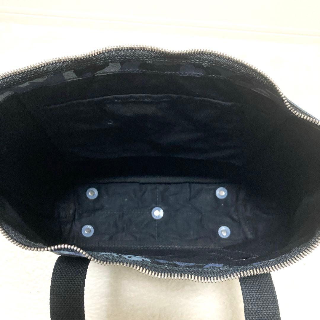 【美品】 一澤信三郎帆布 N-30 アトム 迷彩×黒　トートバッグ A4