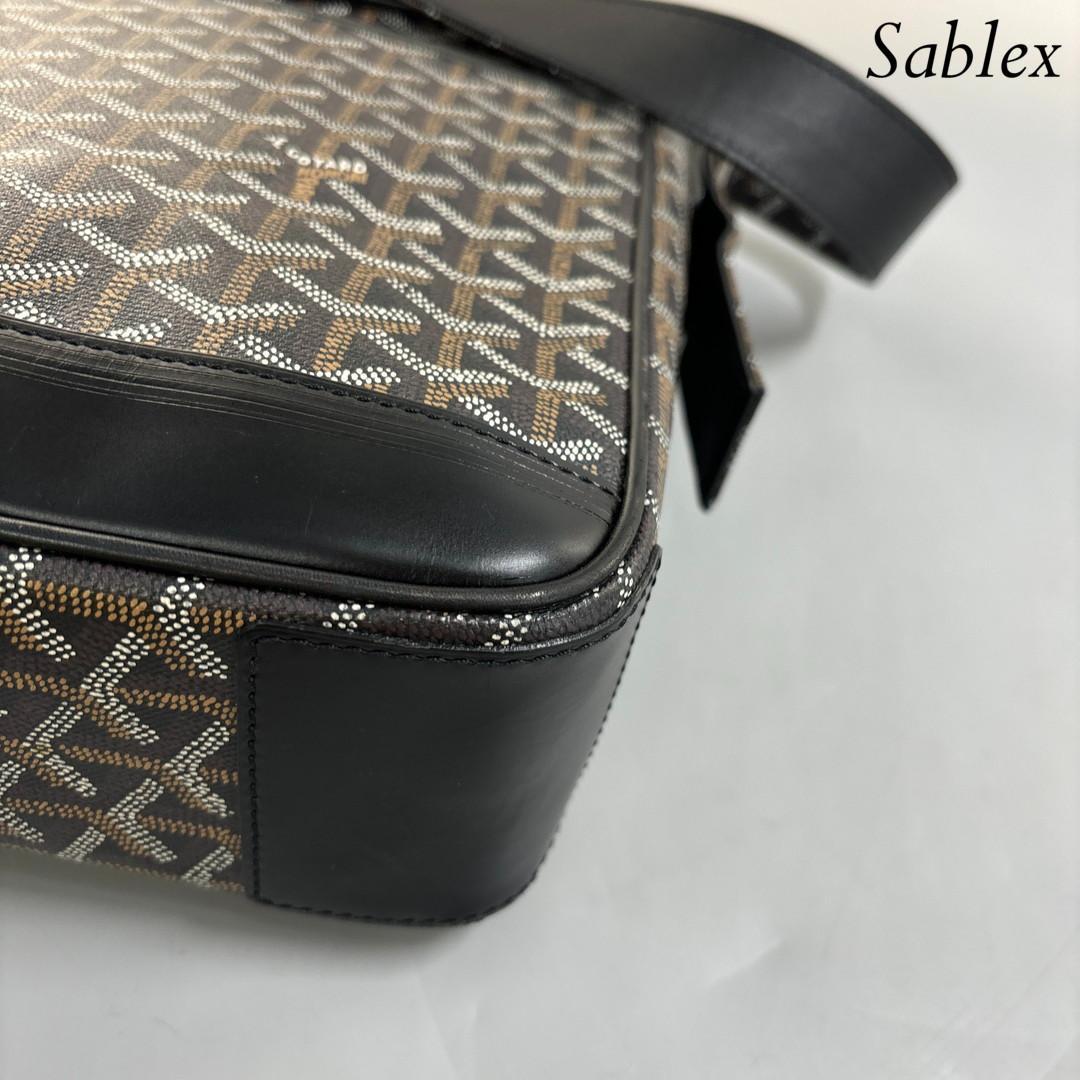 【超極美品】ゴヤール グランブルー MM ショルダーバッグ クロスボディバッグ