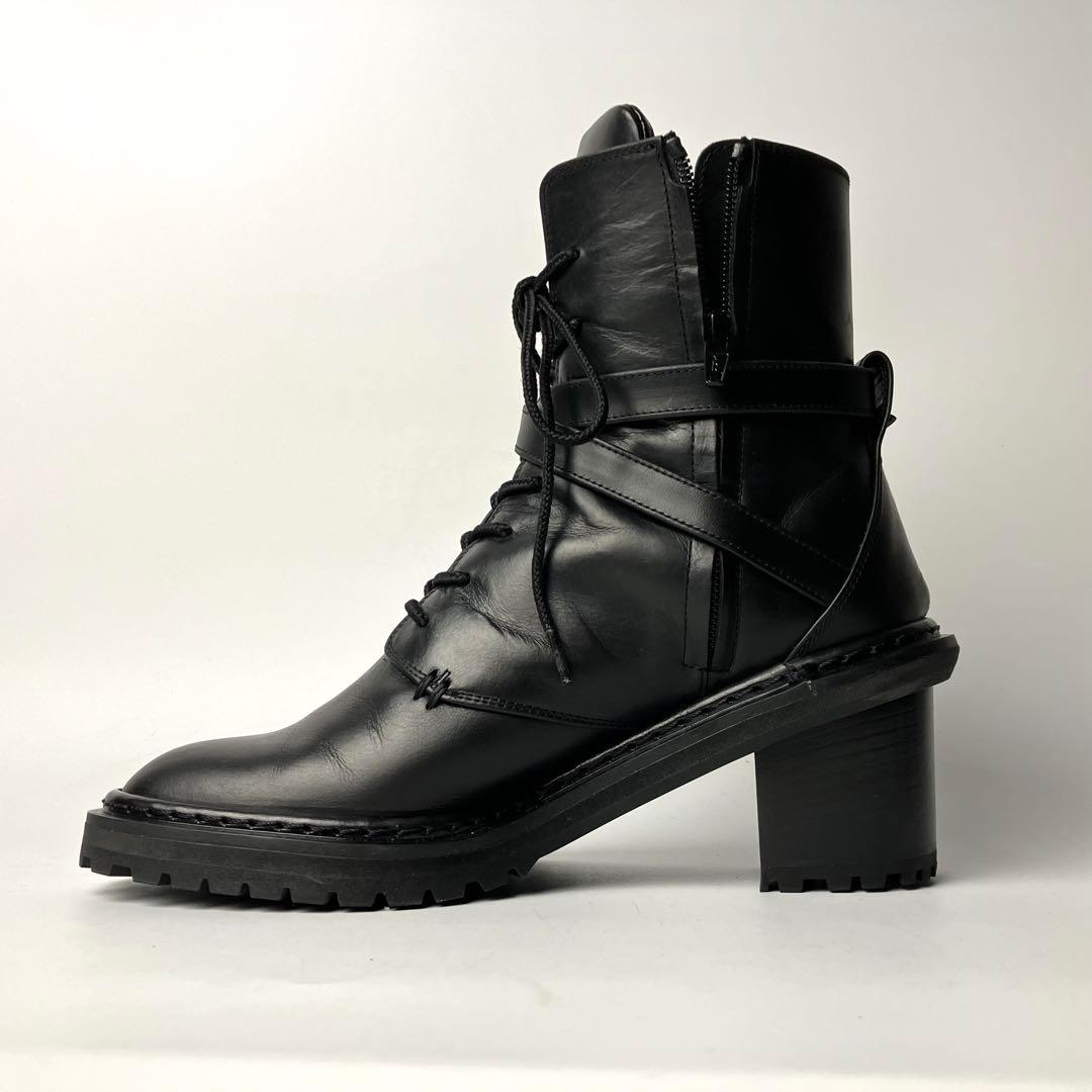 【極美品】PIPPICHIC OBLIQUE コンバットブーツ　クロスベルト23