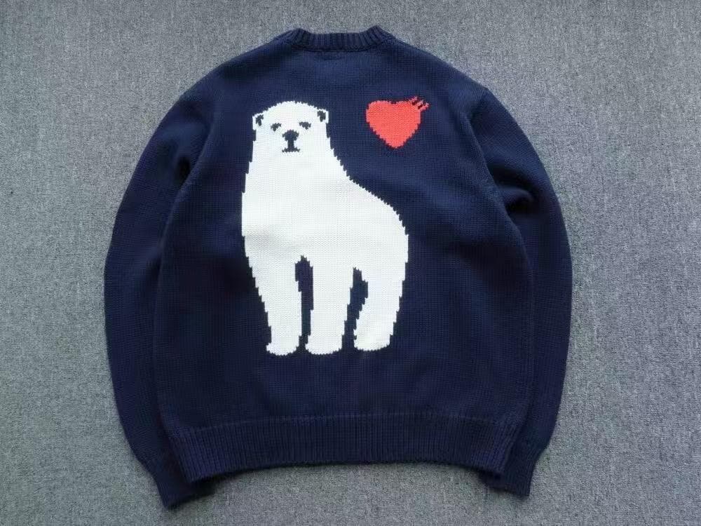 HUMAN MADE ニットセーター ネイビー