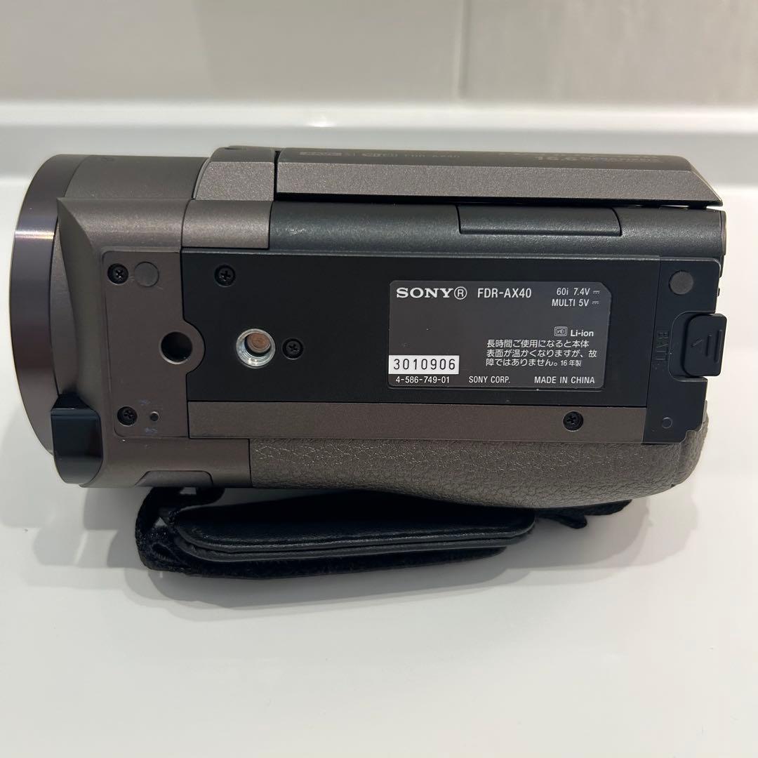 【美品・中古品】SONY FDR-AX40 4Kビデオカメラ　おまけ付き