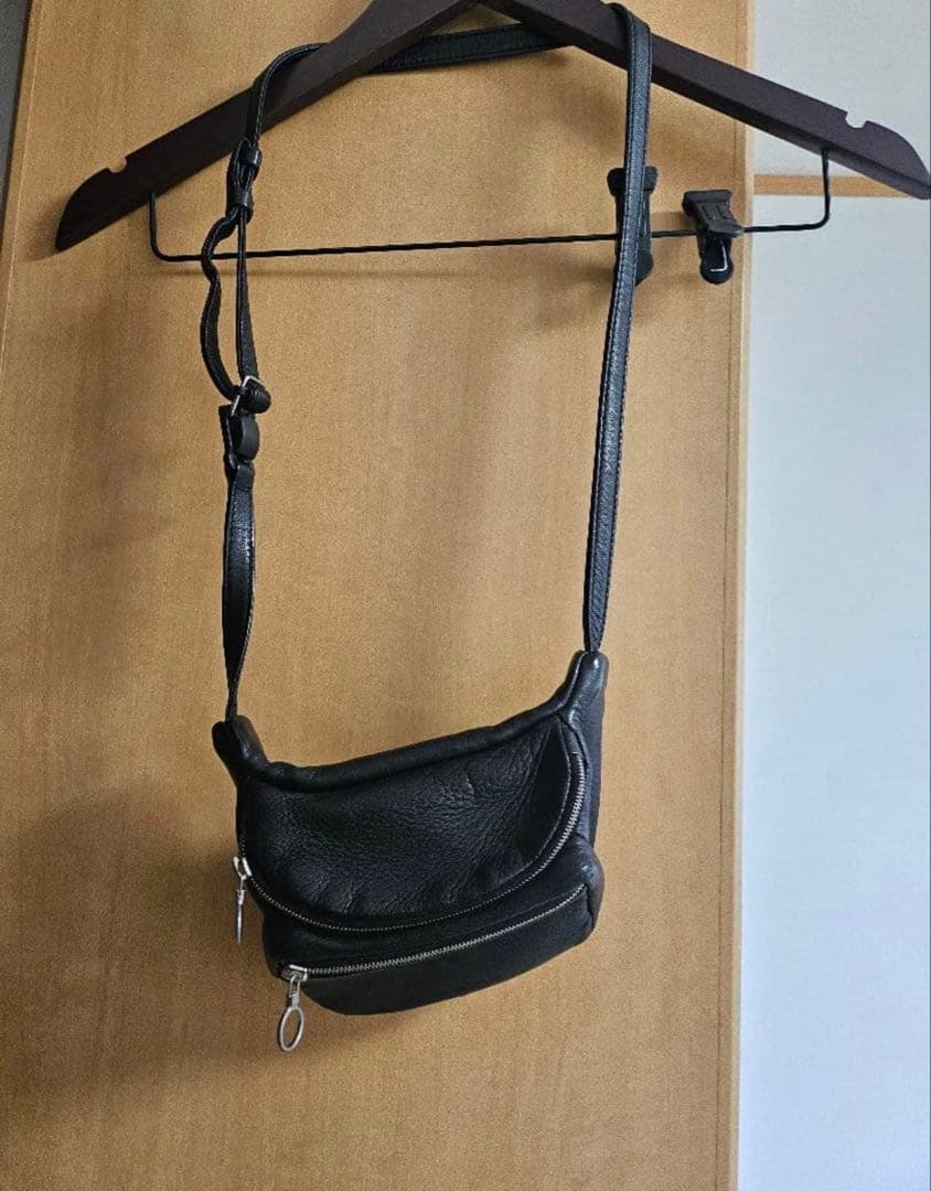 美品 アエタAeta ディアレザー ウエストポーチ ボディ バッグ Sサイズ