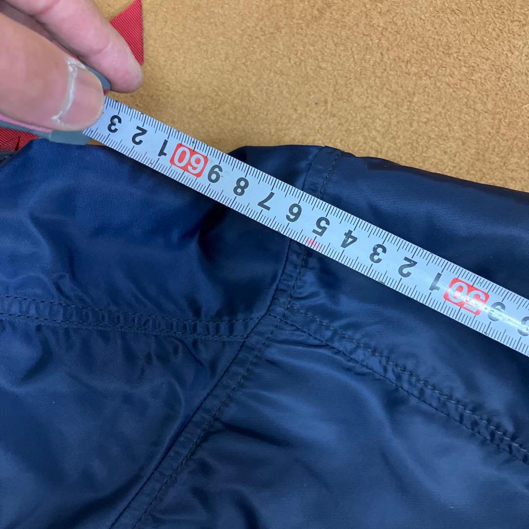 alpha フーデッドリブジャケット　ネイビー　2L