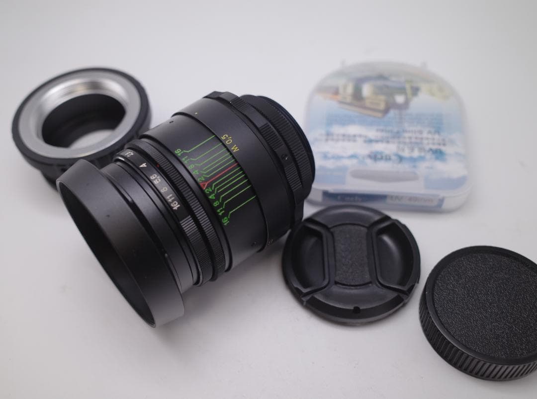 5　デッドストック　ぐるぐるボケレンズ　ヘリオス　44-2　M42アダプター付