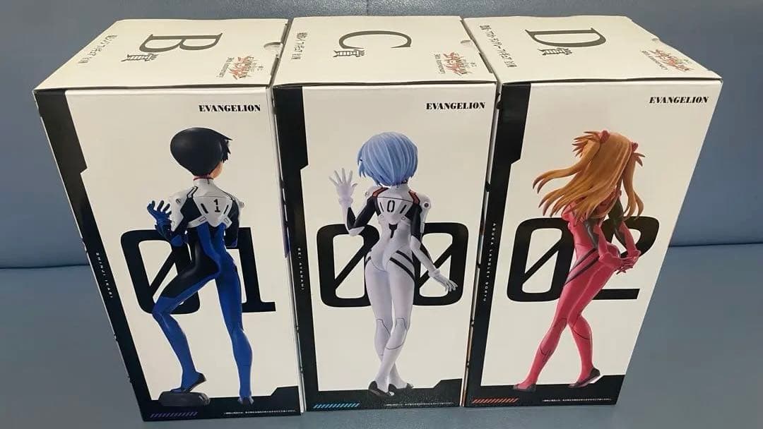 エヴァンゲリオン一番くじ B・C・D賞 フィギュア 3体オマケＥ賞コンプSET