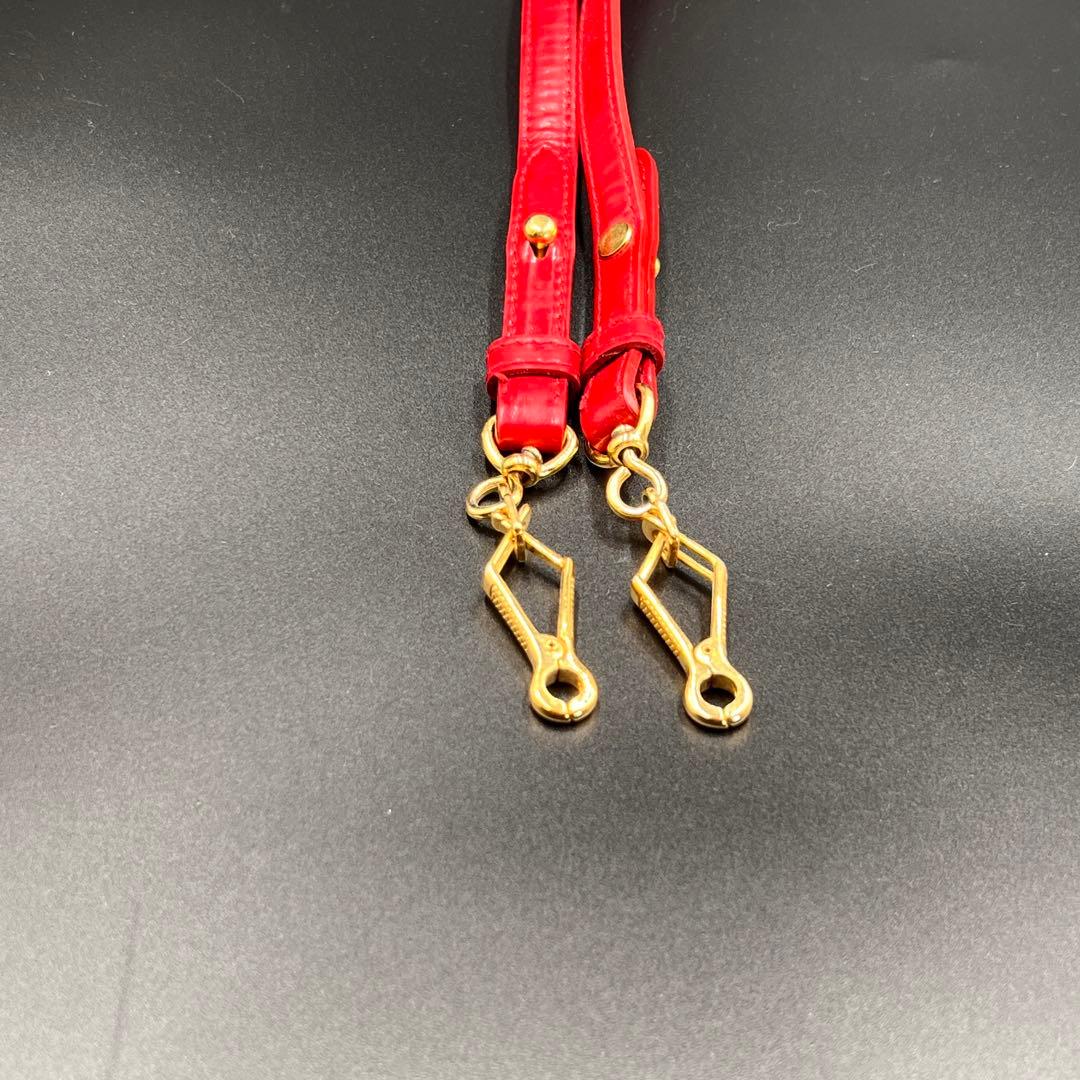 【美品】Miu Miu 2WAY Vitello Lux Y2K バッグ 赤