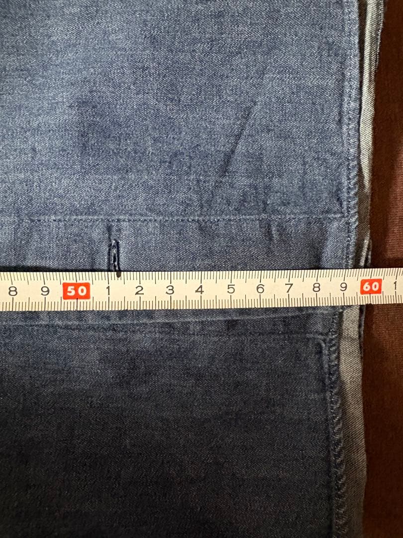 美品　GIANNETTO カッタウェイ デニムシャツ 38 S