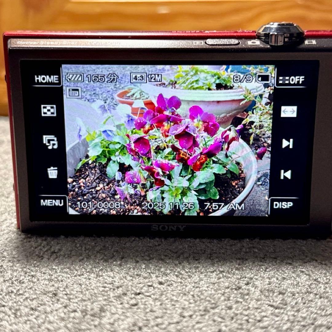 ☆動作OK SONY デジカメ DSC-T900 メモリースティック&電池付き