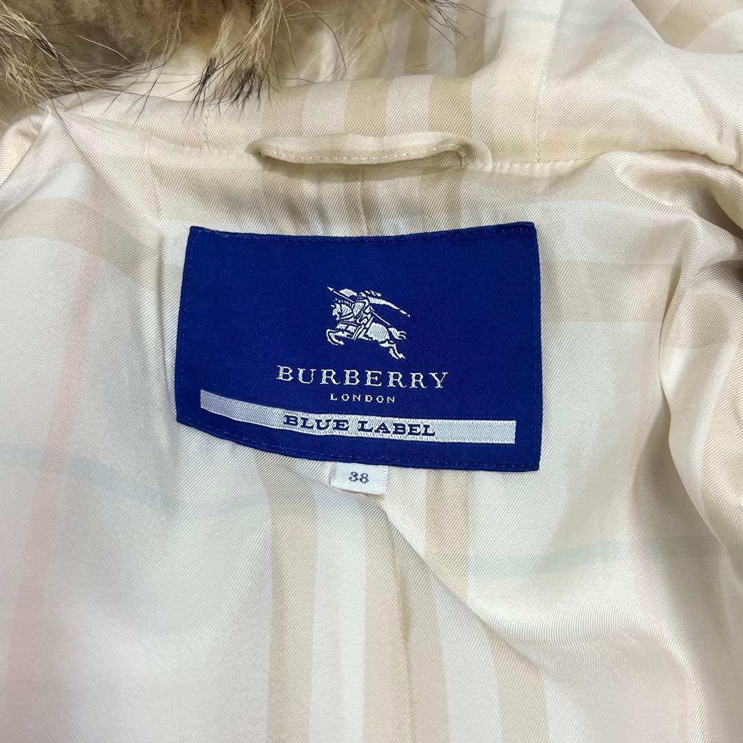 Burberryバーバリー　ダッフルコート　リアルファー　アンゴラ　ロングコート