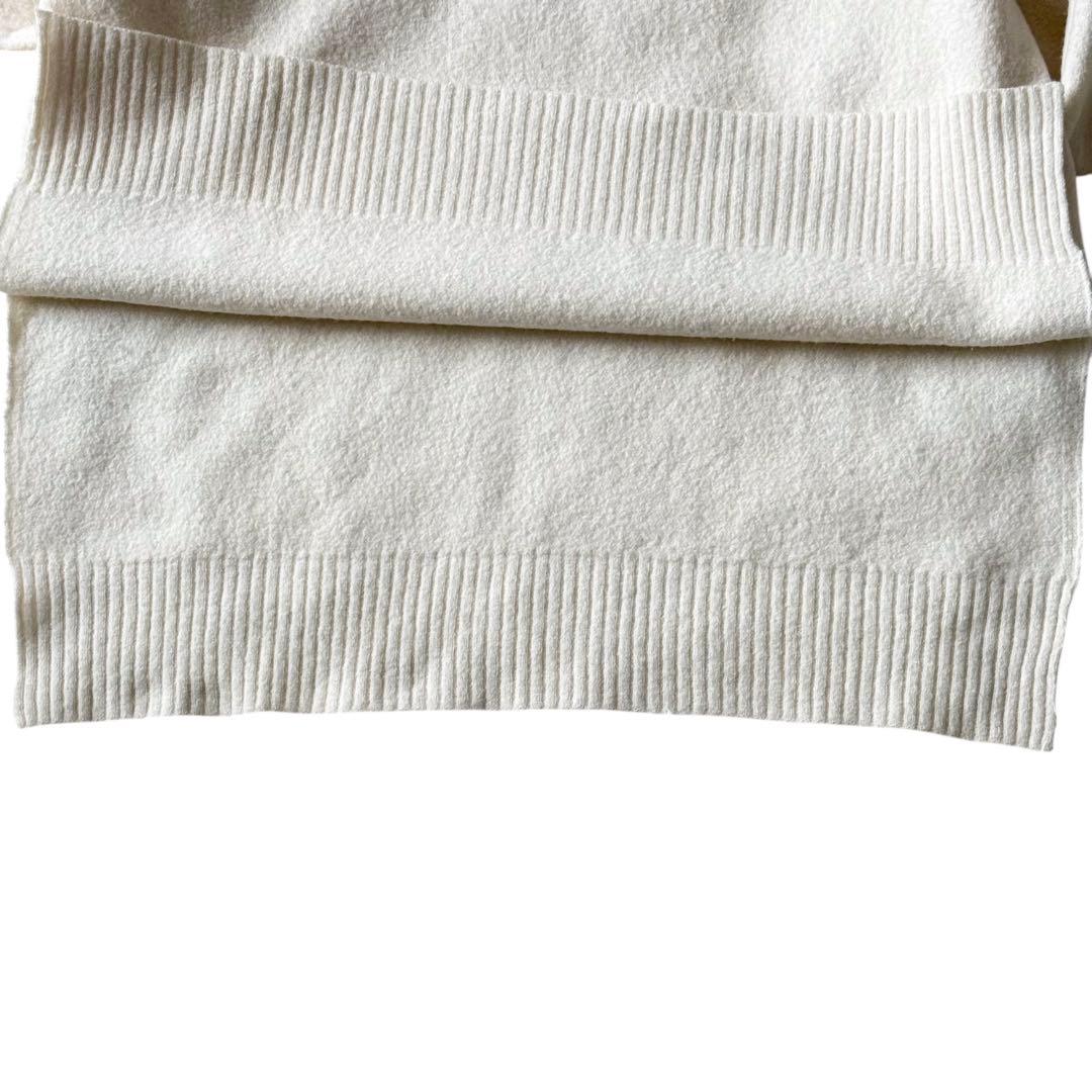 近年 JIL SANDER サイドスリット ニット クルーネック ホワイト系