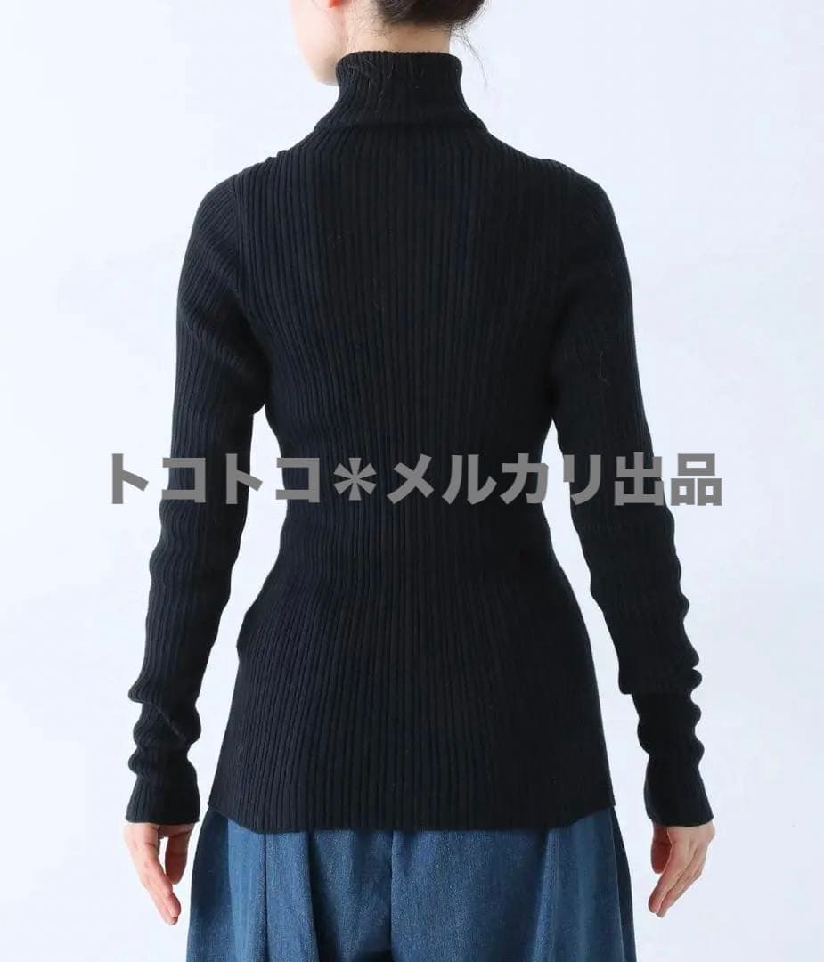 トップス ICHI Antiquite's / Rib Knit Turtle Neck