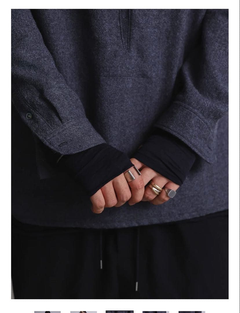 PRY シュウトCraft Fabric Layered Turtle-neck