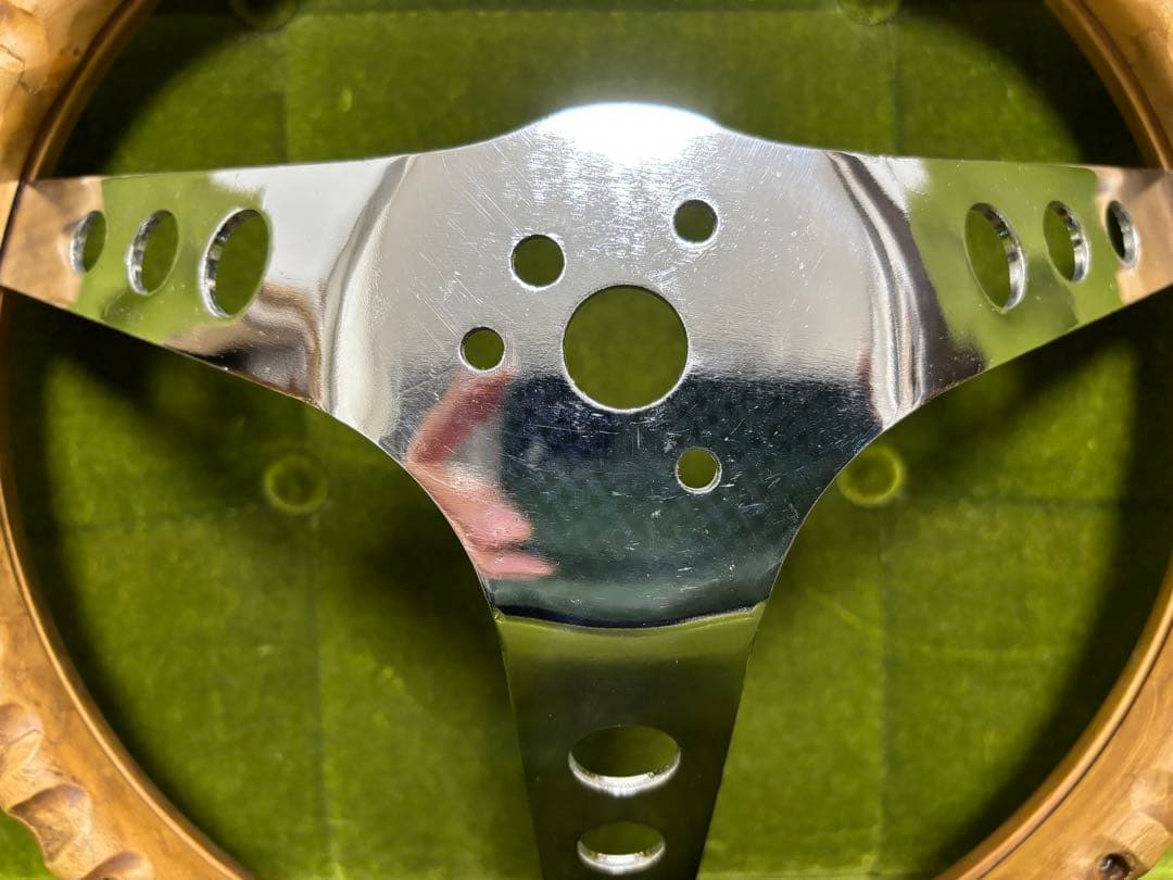 当時物 グラント ウッド ステアリング & ホーンボタン