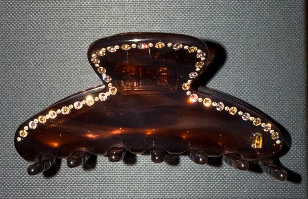 【新品未使用】アレクサンドル ドゥ パリ 新作 Mクリップ ブラウン