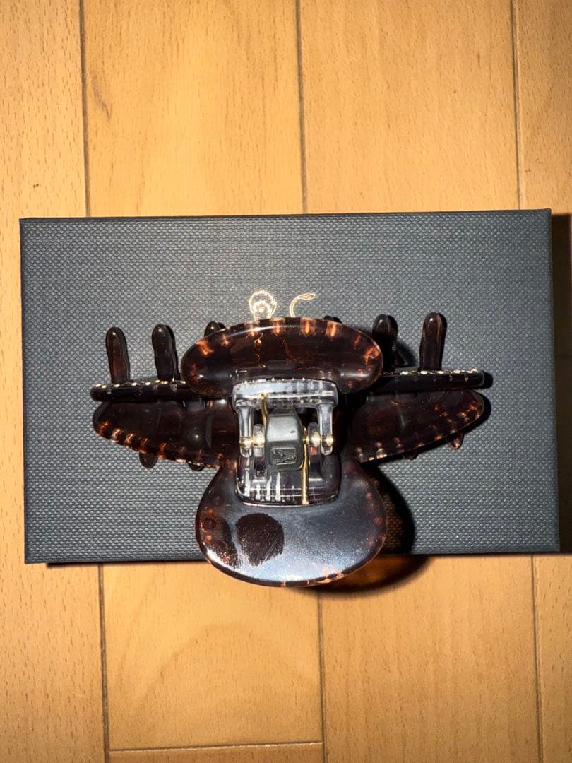 【新品未使用】アレクサンドル ドゥ パリ 新作 Mクリップ ブラウン