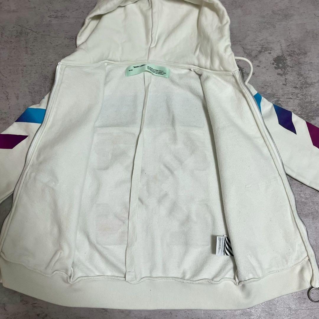 Off-White オフホワイト ジップアップ グラデーション XXS パーカー