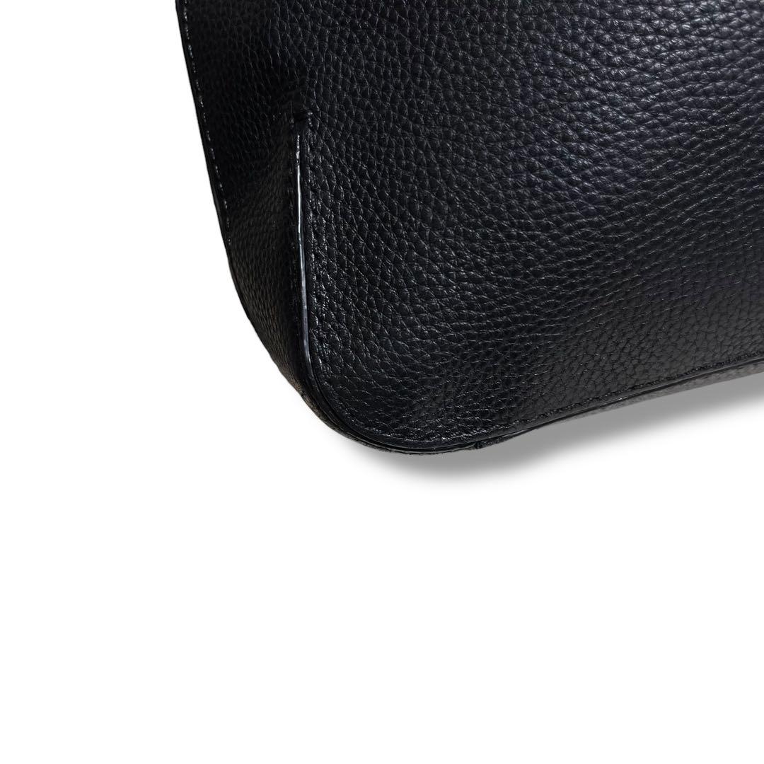 HUGO BOSS グレインレザー 2WAY ブリーフバッグ 2層