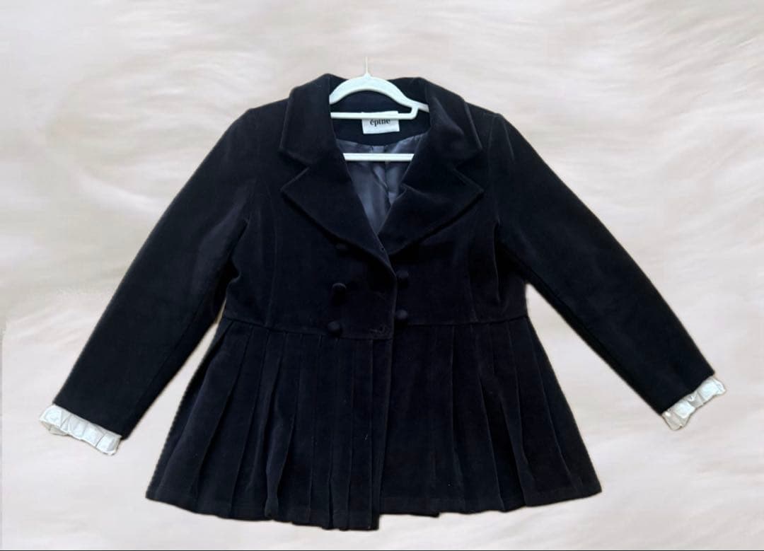 ジャケット・アウター epine pleats frill jacket black