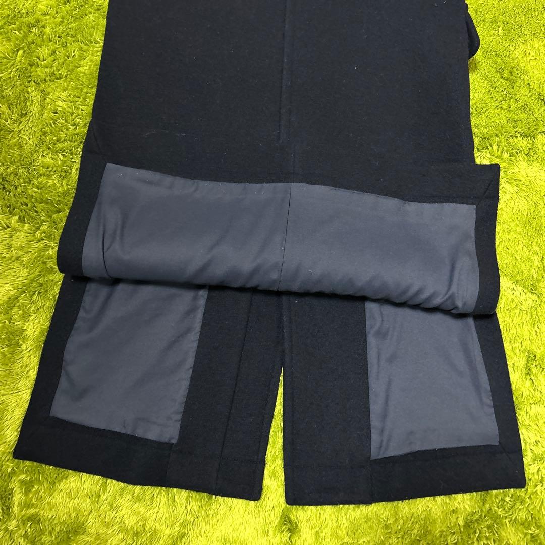 ミラオーウェン　ネイビー ロングダッフルコート ウール　size:0