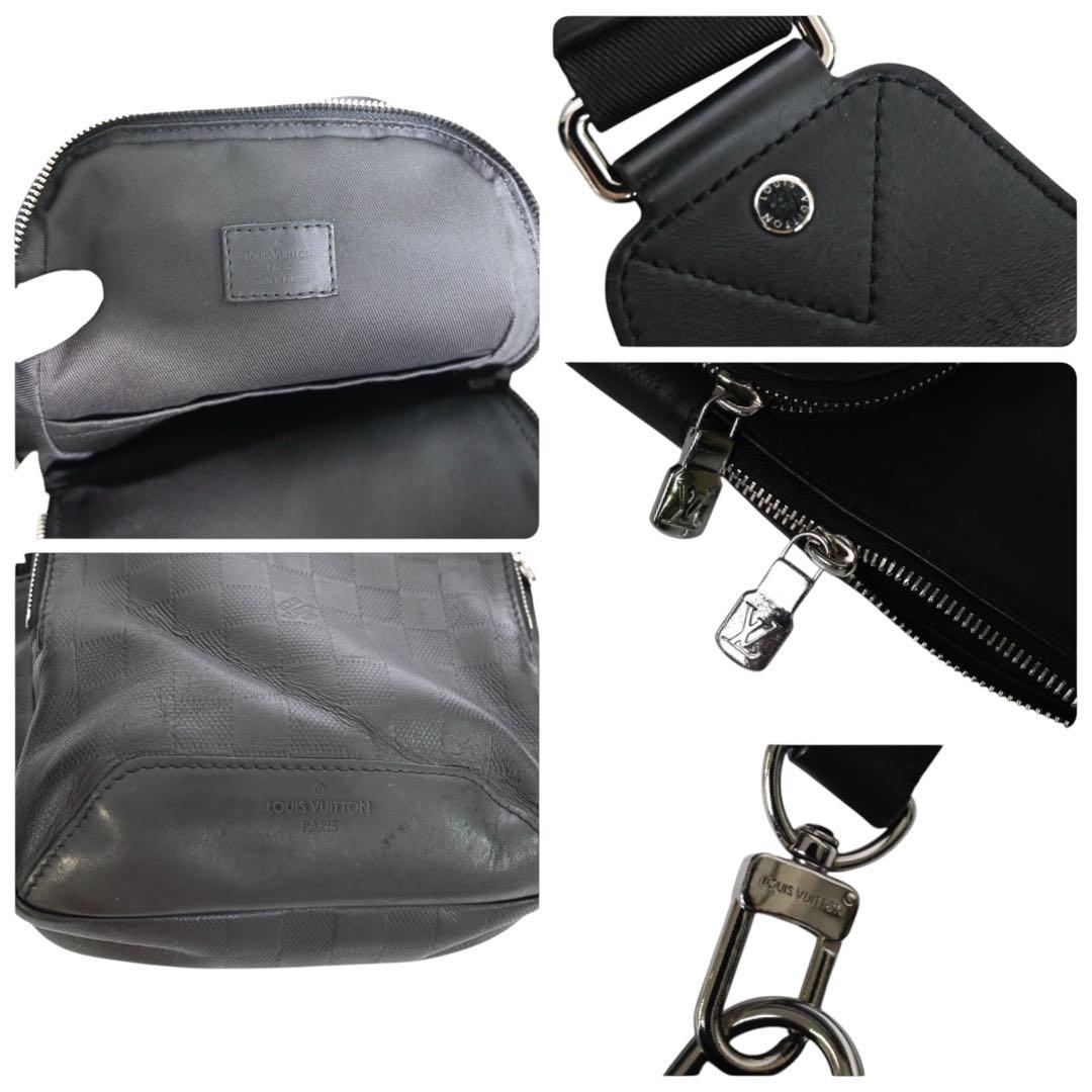 【美品】ルイヴィトン ダミエ ブラック ボディバッグ　スリング　ショルダーバッグ