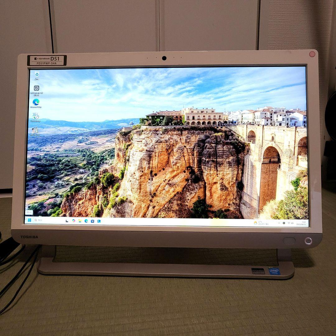 一体型PC Win11 Office2024 SSD128GB モニタ機能付き