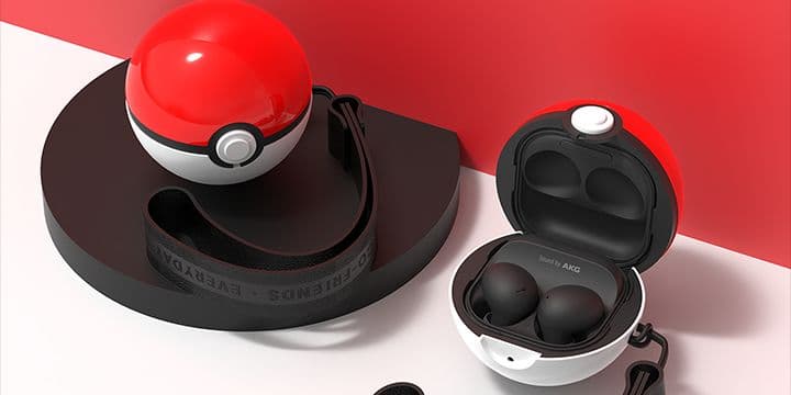Poké Ball Cover for Galaxy Buds シリーズ レッド
