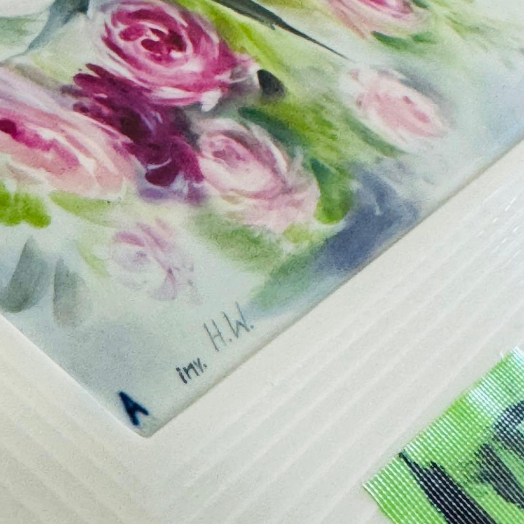 A17激レア✨マイセン 陶板画 フラワー