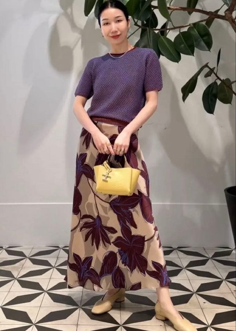 ボールジィ フラワープリント スカート 34 トゥモローランド 2025AW