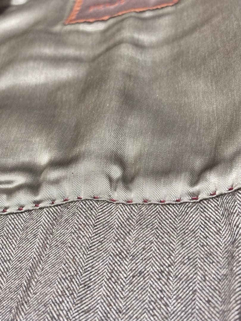 ルッフォ 最高峰フィンランドディアスキン 鹿革　ダブルライダース 44 黒