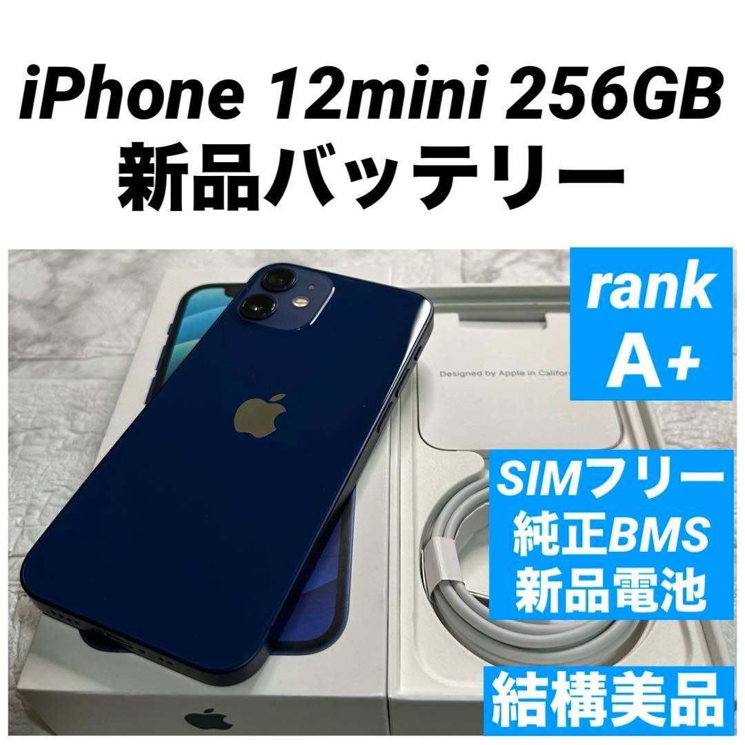 01 iPhone 12mini 256GB 純正BMS新品バッテリー　結構美品