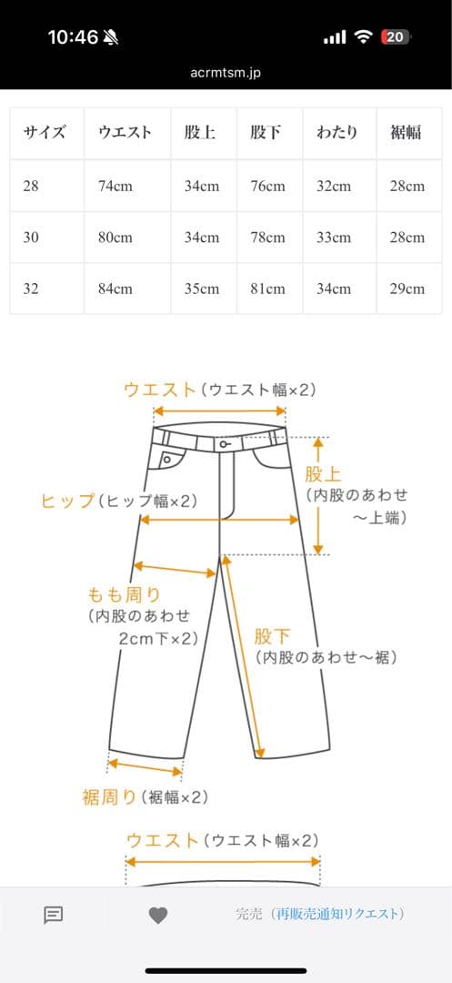 no nomaintenance セルビッチバギーデニム