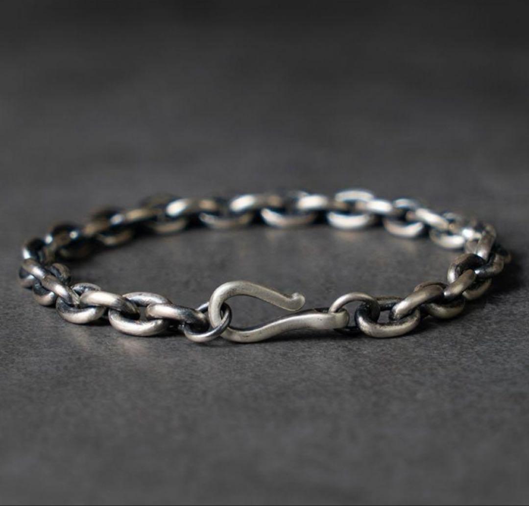 シルバーチェーンブレスレット メキシカンジュエリー シルバー925 ヴィンテージ