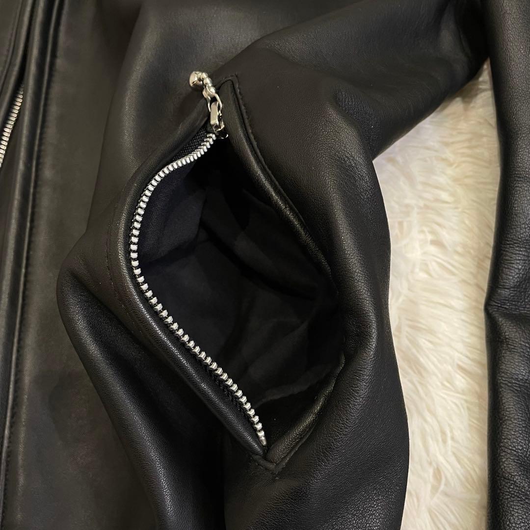 BUFFALO BOBS PUREGOLD ダブルライダース 羊革 ブラック