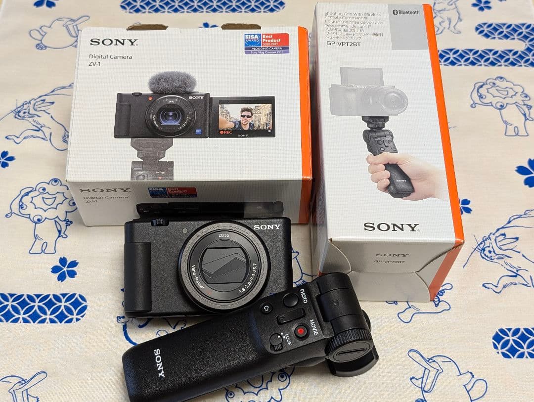 SONY VLOGCAM ZV-1 + シューティンググリップのセット