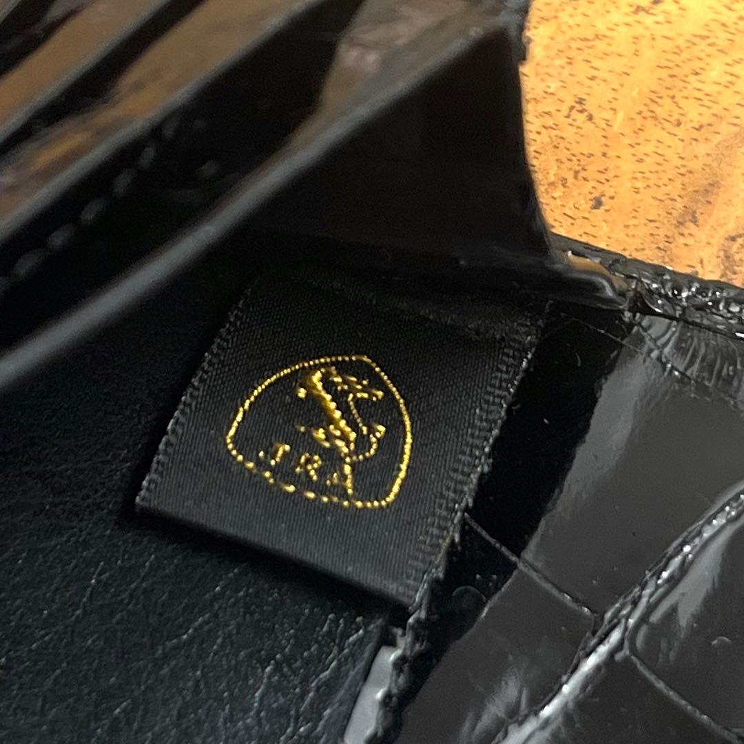 新品 JRA 定28万 最高峰 クロコダイル 極艶 無双 長財布 お札入 桐箱付