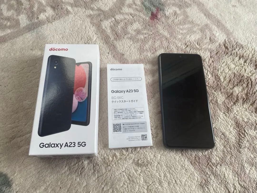 docomo Galaxy A23 ブラック色 (SC-56C＆サムスン電子製)