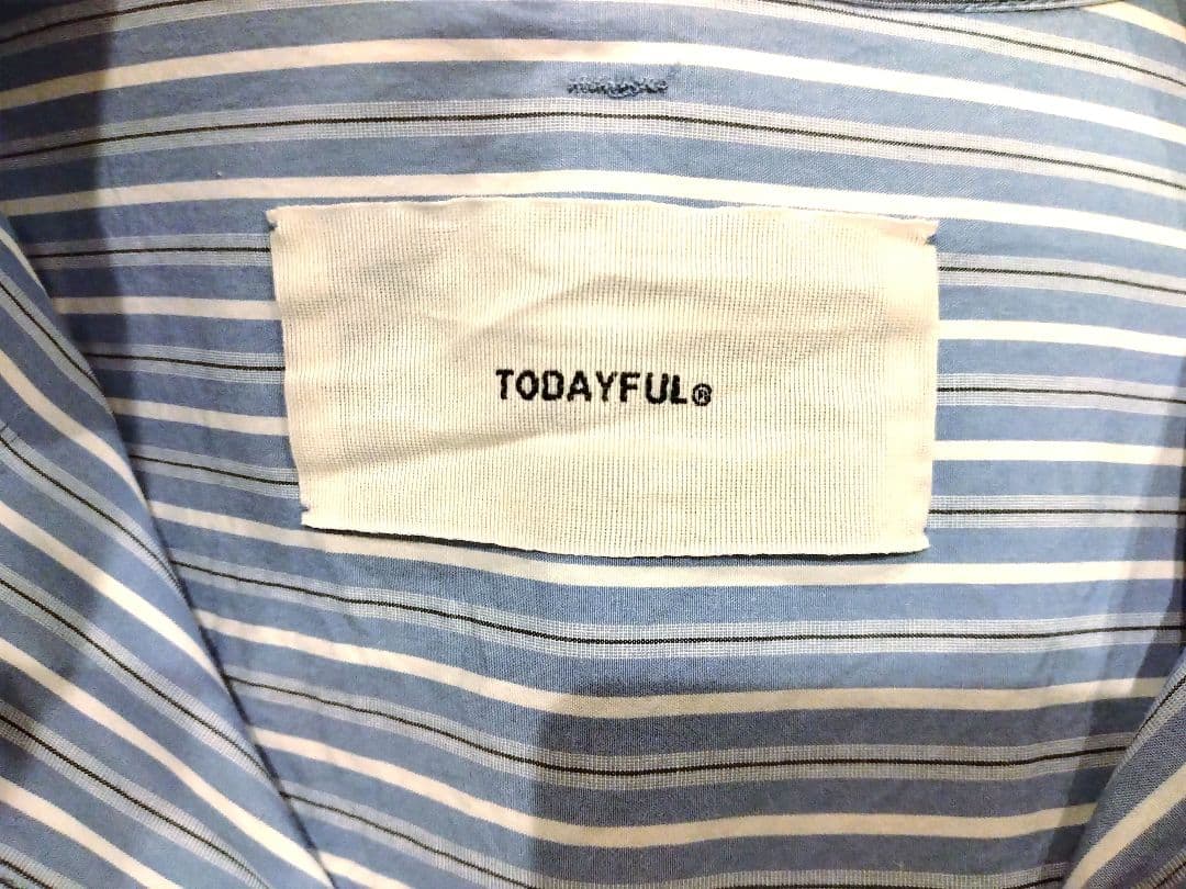 TODAYFUL Stripe Over Shirts ストライプオーバーシャツ